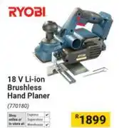 Builders Warehouse Ryobi 18V Li-Ion Brushless Hand Planer offer