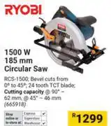 Builders Warehouse Ryobi 1500W 185mm Circular Saw offer