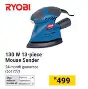 Builders Warehouse Ryobi 130W 13 Piece Mouse Sander offer