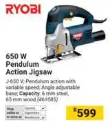 Builders Warehouse Ryobi 650W Pendulum Action Jigsaw offer