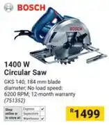 Builders Warehouse Bosch 1400W Circular Saw offer