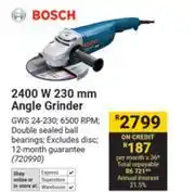 Builders Warehouse Bosch 2400W 230mm Angle Grinder offer