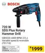 Builders Warehouse Bosch 720W SDS Plus Rotary Hammer Drill offer