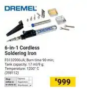 Builders Warehouse Dremel 6 In 1 Cordless Soldering Iron offer