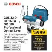 Builders Warehouse Bosch GOL 32 D BT 160 & GR 500 Professional Optical Level offer