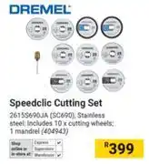 Builders Warehouse Dremel Speedclic Cutting Set offer