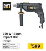 Builders Warehouse CAT 750W 13mm Impact Drill offer