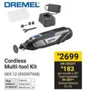 Builders Warehouse Dremel Cordless Multi Tool Kit GEX 12 offer