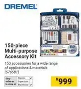 Builders Warehouse Dremel 150 Piece Multi Purpose Accessory Kit offer