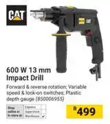 Builders Warehouse CAT 600W 13mm Impact Drill offer