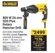 Builders Warehouse Dewalt 800W 26mm SDS Plus Rotary Hammer Drill offer