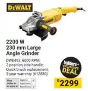 Builders Warehouse Dewalt 2200W 230mm Large Angle Grinder offer