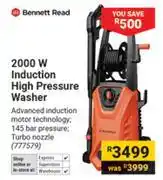 Builders Warehouse 0Bennett Read 2000W Induction High Pressure Washer offer