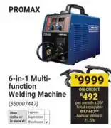 Builders Warehouse Promax 6 In 1 Multi Function Welding Machine offer