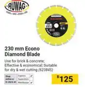 Builders Warehouse Ruwag 230mm Econo Diamond Blade offer