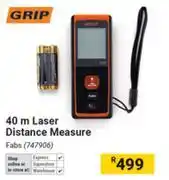 Builders Warehouse Grip 40m Laser Distance Measure offer