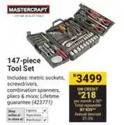 Builders Warehouse Mastercraft 147 Piece Tool Set offer