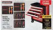 Builders Warehouse Mastercraft Mobile Trolley & Tool Set offer