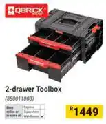 Builders Warehouse Qbrick 2-Drawer Toolbox 850011003 offer