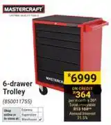 Builders Warehouse Mastercraft 6-Drawer Trolley 850011755 offer