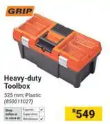 Builders Warehouse Grip Heavy Duty Toolbox 850011027 offer