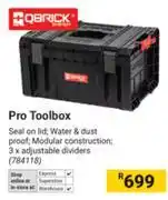 Builders Warehouse Qbrick Pro Toolbox 784118 offer
