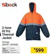 Builders Warehouse Beck 2-Tone Hi Viz Thermal Jacket offer