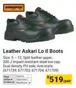 Builders Warehouse Interceptor Leather Askari Lo II Boots-Per Pair offer