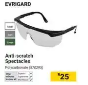 Builders Warehouse Evrigard Anti-Scratch Spectacles (Polycarbonate) 570295 offer