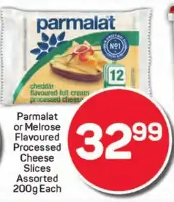 Pick n Pay Hypermarket Parmalat or Melrose Flavoured Processed Cheese Slices Assorted offer
