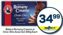 Pick n Pay Hypermarket Bakers Romany Creams or Choc-Kits Assorted offer