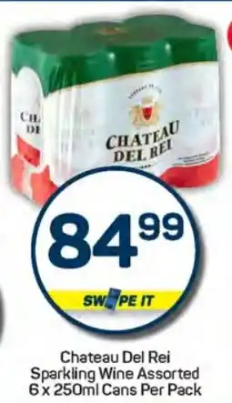 Pick n Pay Hypermarket Chateau Del Rei Sparkling Wine Assorted Cans Per Pack offer