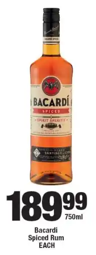 OK Liquor Bacardi Spiced Rum offer