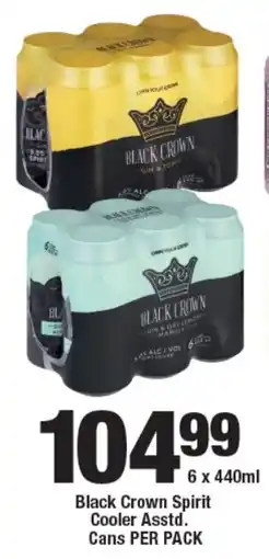 OK Liquor Black Crown Spirit Cooler Asstd. Cans offer