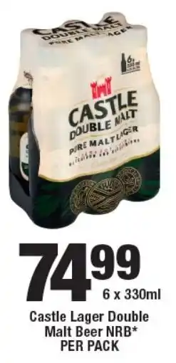 OK Liquor Castle Lager Double Malt Beer NRB offer