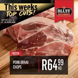 Bluff Meat Supply Pork braai chops offer