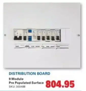 Cashbuild Distribution board 9 module pre populated surface offer