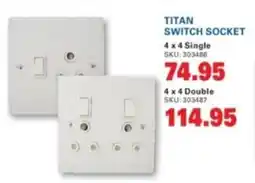Cashbuild Titan switch socket offer