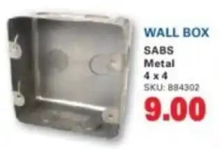 Cashbuild Wall box sabs metal offer