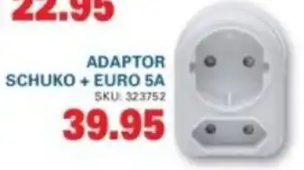 Cashbuild Adaptor schuko + euro 5a offer