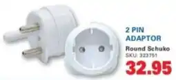Cashbuild 2 pin adaptor round schuko offer