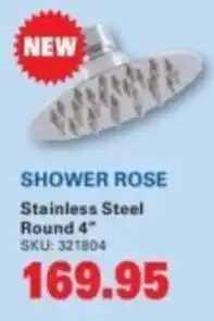 Cashbuild Shower rose stainless steel round offer