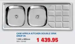 Cashbuild Cam africa kitchen double sink drop in offer