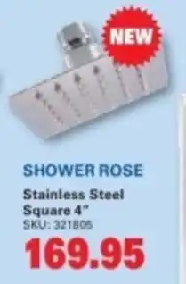 Cashbuild Shower rose stainless steel square offer
