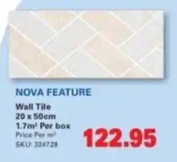 Cashbuild Nova feature wall tile offer