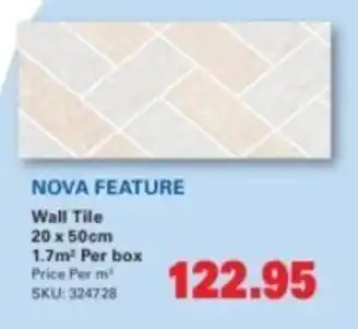 Cashbuild Nova feature wall tile offer