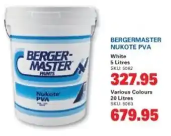 Cashbuild Bergermaster nukote pva offer