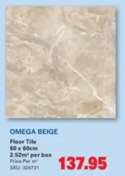 Cashbuild Omega beige floor tile offer