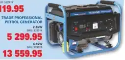 Cashbuild Trade professional petrol generator offer