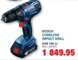 Cashbuild Bosch cordless impact drill offer